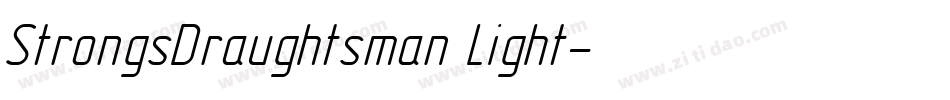 StrongsDraughtsman Light字体转换